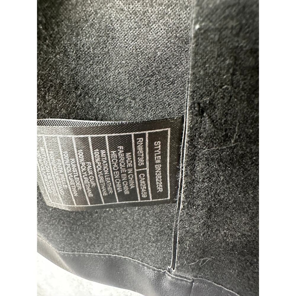 Steve Madden Faux Leather Moto Jacket – Black – Approx. M/L - Picture 4 of 7